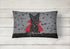 Caroline's Treasures VHA3037PW1216 Halloween Vampire Scottie Canvas Fabric Decorative Pillow Machine Washable, Indoor Outdoor Decorative Pillow fo...