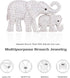 Cute Mother and Baby Elephants Brooch Pins Crystal Rhinestone Animal Kingdom Breastpin Broach...