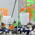 Carefree Fish Aquarium Stainless Steel Small Fishing Net, Extendable Handle Shrimp Net, Soft Light Tiny Net, Fish Tank Cleaner Long Handle(Please ...