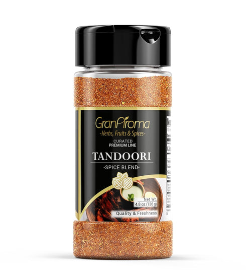 GranAroma Tandoori Spice Blend, 4.8 oz, Flavorful Spice Blend, Curries & Dry Rubs, Spicy & Smoky...