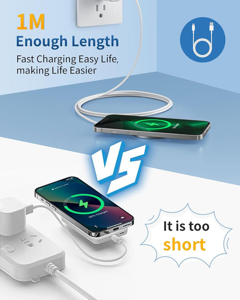 2 Pack 15W Fast Magnetic Wireless Charger iPhone Apple Charger for iPhone 15/14/13/12 Series Wireless Charging for AirPods 3/2/Pro 2/Pro Magnetic ...