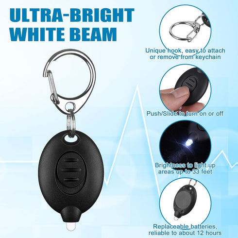 20Pcs Mini Flashlight Keychain Permanent Marker Keychain Mini Keychain Flashlights & Permanent Marking Pens LED Keychain Flashlight Mini LED Keych...