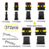 372Pcs Waterproof Automotive Electrical Connectors Quick Connect Wire Connectors Automotive 1/2/3/4/5/6 Pin Connectors Kit (18 Sets)...