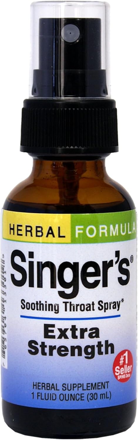 Herbs Etc. Singer's Saving Grace Extra Strength - Herbal Remedy Spray Aids Throat Comfort & Health - Soothing Hydrating Throat Support - Throat Re...