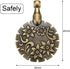 2 Pieces Yarn Cutter Pendants Antique Gold Silver Metal Thread Cutter Pendant Round Shape Yarn Cutter Pendant for DIY Sewing Tools (Antique Gold, ...