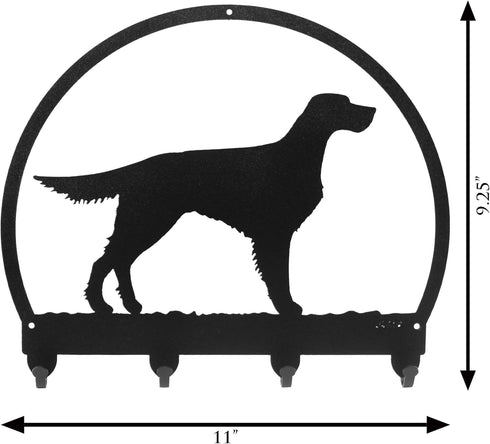 SWEN Products Gordon/English Setter Metal Key Chain Hanger - Leash Holder...