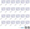 ANGMLN YITING 24 Pack 30 Led Fairy Lights Battery Operated 10.2ft (3M) Silver Copper Wire LED Mini String Lights Waterproof Cool White Firefly Lig...