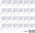 ANGMLN YITING 24 Pack 30 Led Fairy Lights Battery Operated 10.2ft (3M) Silver Copper Wire LED Mini String Lights Waterproof Cool White Firefly Lig...