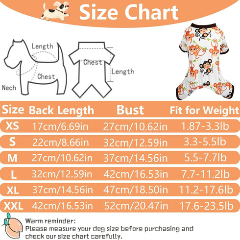 Dog Pajamas for Small Dogs, Chihuahua Pajamas, Puppy Clothes, Extra Small Puppy Pjs, Soft Pet Pjs,Dog Shirts Chihuahua Yorkie Teacup Cat Clothing ...