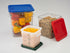 Carlisle FoodService Products Squares Square Food Storage Container with Stackable Design for Catering, Buffets, Restaurants, Plastic, 4 Quarts, W...