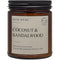 Coconut & Sandalwood Candles | Arctic Wicks Non Toxic Coconut Beeswax Candles | Natural Coconut Beeswax 9oz Amber Jar | Candles Wax Non-Toxic Clea...