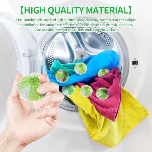 Washing Machine Clothes pet Hair Removal Stick, lint Laundry Balls, Reusable lint Hair Catcher, Effective cat and Dog Hair Catcher for Washing Mac...