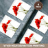3dRose CST_217331_3 Delicate Red Poppies Vector Ceramic Tile Coasters (Set of 4)...