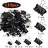 SANNIX 110 PCS Binder Clips Assorted Sizes, X Large, Large, Medium, Small, Mini and Micro, Binder Clips Paper Clamps for Office Home School...