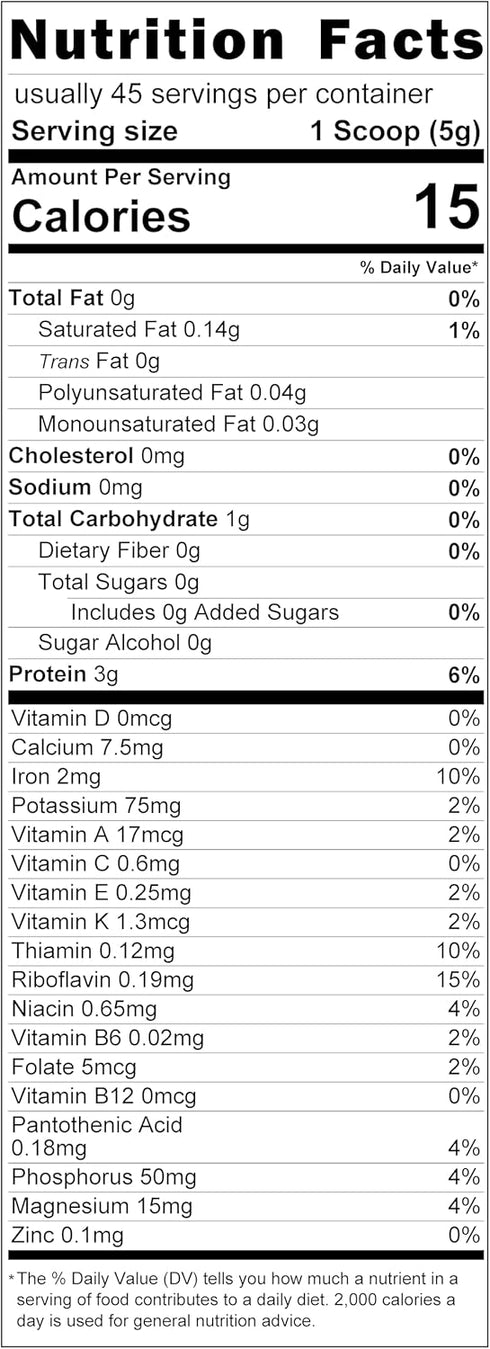 Organic Spirulina Powder 8 oz (226 g) for Immune Support and Antioxidants, Organic. Natural. Non-GMO. Gluten-Free. Nutrient Dense Superfood Supple...