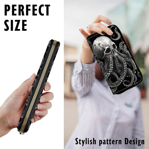 Women Wallets Large Capacity Clutch Purse for Men Women Ladies Slim Purse Credit Card Holder, RFID Blocking Wristlet Cell Phone Wallet for Men Wom...