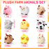 Skylety 9 Pcs Mini Plush Stuffed Animals Bulk 3.15 Inch Cute Soft Decompress Animals Plush Toys for Kids Baby Shower Birthday Charity Donation Gif...