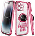 NGB Supremacy Compatible with iPhone 11 Pro Max Case (6.5 inch) with Tempered Glass Screen Protector/Wrist Strap, Liquid Floating Glitter Girls Wo...