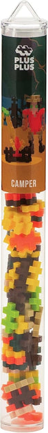 PLUS PLUS - Camper - Construction Building Stem/Steam Toy, Interlocking Mini Puzzle Blocks for Kids, 70 piece Mini Maker Tube...