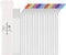 MUTNITT Set of 20 10.5" Reusable Bent Stainless Steel Straws with 20 Silicone Tips 5 Cleaning Brush 1 Travel Case Eco Friendly Extra Long Metal St...