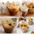 200pcs Tulip Cupcake & Muffin Tins Liners, 2” Standard Newspaper Pattern Paper Baking Cups Nature and White...
