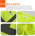 High Visibility Shirts Quick Dry Safety T Shirts with 4 Reflective Strips and Pocket Short Sleeve Mesh Hi Vis Construction Work Class 2 Shirt for ...