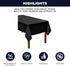 Party Essentials Plastic Banquet Table Roll Available in 27 Colors, 40" x 100', Black...
