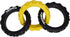 Tonka Rubber 3-Ring Tug Dog Toy, Lightweight, Durable and Water Resistant, 10.5 Inches, for Medium/Large Breeds, Single Unit, Yellow/Black...