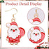AUGSUN 9 Pairs Women Christmas Stud Earrings Set Christmas Tree Snowflake Candy Christmas Earrings for Holiday Ornaments...