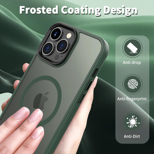 CACOE Magnetic Case for iPhone 13 Pro Max 6.7 inch-Compatible with MagSafe & Magnetic Car Phone Mount,Anti-Fingerprint TPU Thin Phone Cases Cover ...