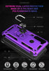 Androgate Moto G Stylus/Pro Case with Tempered Glass Screen Protectors, Ring Kickstand Car Mount, Shockproof Cover, Purple...