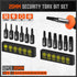 HORUSDY 24-Piece Tamper Resistant Star Bits, S2 Alloy Steel, 1" and 2.3" Long T5 - T40 Security Torx Bit Set....