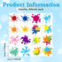 144 Pieces Artist Party Paint Splash Tattoos Artist Paint Temporary Tattoos for Art Paint Party Favors Creative Birthday Party Decoration Supplies...