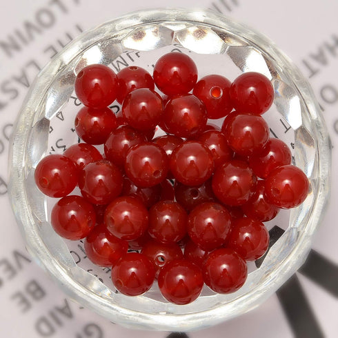 200PCS 8mm Gorgeous Natural Carnelian Gemstone Smooth Round Loose Beads for Jewelry Making (Carnelian, 8mm 200Beads)...