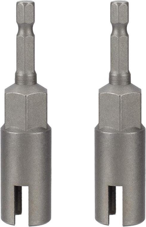 PAGOW Wing Nut Driver, Deep Power Slot Wing Nuts Drill Bit Socket Wrenches Tools Set for Panel Nuts, Screws Eye, C Hook Bolt, 1/4'' Hex Shank, 2 P...