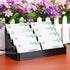 Hipiwe Business Card Holder for Desk- 8 Pocket Acrylic Business Card Display Stand Office Desktop Name Card Organizer,Fits 480Pcs Business Cards (...