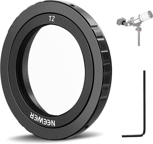 NEEWER T Ring with M42 Threads Compatible with 35mm Canon EOS Cameras & Telescopes, Lens Adapter Ring for EOS-1V 1N 5D Mark IV 6D Mark II 80D 70D ...