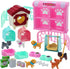 Pet Pretend Play Toys, 35Pcs Dog Figures Playset Toys for Kids Realistic Detailed Dog Care Center with Accessories Toy Sets Educational Gifts for ...