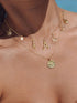 Charm Initial Necklace for Women,Dainty Gold Summer Seashell Letter Necklace Chunky Gold Starfish Necklace Boho Initial Choker Necklaces for Women...