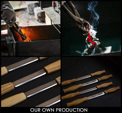 BeaverCraft Draw Knife DK1-4,3" Straight Shave Wood Carving Tools Woodworking Hand Tool Wood Carving Draw Knife...