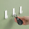 Self Adhesive Hooks 6 Pcs Compact Utility Hook Heavy Duty Wall Hooks for Bathroom Kitchen White Sticky Hooks for Closet Decorative Wall Hanger Wat...