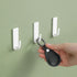 Self Adhesive Hooks 6 Pcs Compact Utility Hook Heavy Duty Wall Hooks for Bathroom Kitchen White Sticky Hooks for Closet Decorative Wall Hanger Wat...