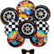 Hot Car balloons Hot Race Car balloons Birthday Party Supplies Decorations,Aluminum foil Birthday balloon...