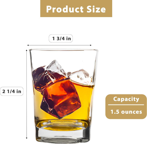 Lily's Home 1.5oz acrylic shot glasses, Premium Clear Acrylic Reusable Cups, Perfect for Any Liquor, Jello Shots, Condiments, Tasting, Sauce, Dipp...