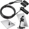 AboveTEK iPad Lock Security Cable w/Adhesive Plates, 6Ft Keyless 4 Digit Combination Tablet Lock Kit, Anti-Theft Hardware Locking Cable for iPhone...