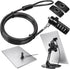 AboveTEK iPad Lock Security Cable w/Adhesive Plates, 6Ft Keyless 4 Digit Combination Tablet Lock Kit, Anti-Theft Hardware Locking Cable for iPhone...