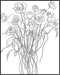 Posterizer 1 pcs-black and white-minimalist drawing style-line art chic flowers-Floral & Botanical Art-Abstract & Modern Art-Decor for Home & Offi...