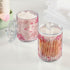 Kigai Watermelon 2PC Airtight Transparent Plastic Storage Jar Food Storage Container Plastic for Food Herbs Tea etc with Storage Lid easy to use a...