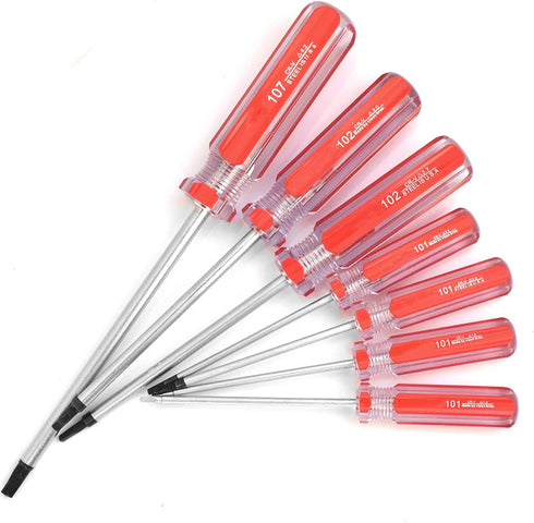 Triangle Screwdrivers Set 7 Sizes 1.4mm 1.8mm 2.0mm 2.3mm 2.7mm 3.0mm 4.2mm, SKZIRI 7in1 Triangle Screwdriver Tool Kit for Fixing Electronic Toys ...