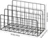 3 Slot Metal Desk Mail Organizer, Mesh Small Large File Magazine Book Record Holders Letter Organizer, Bill/Document/Filing/Folders/Paper Organize...
